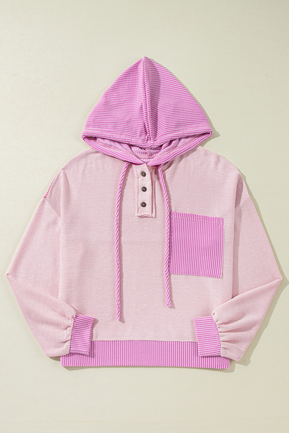 Lång Hoodie Dam Klassisk Elegant 80% Bomull 20% Polyester-3