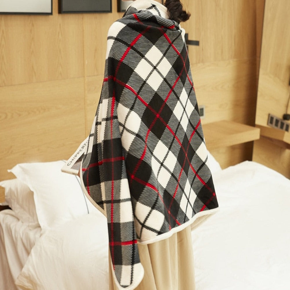 Kvinna Vinter Kofta Wrap Mjuk Bomull-2