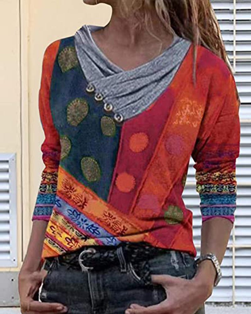 Dam Topp Enkel Design Polyester-3