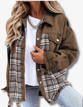 Variant image for Dam Denimjacka Långärmad Bomull Polyester Avslappnad-15