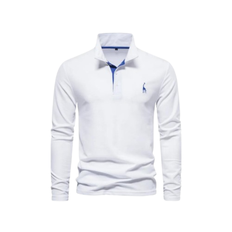 Herr Polo Skjorta Klassisk Design 100% Bomull 5