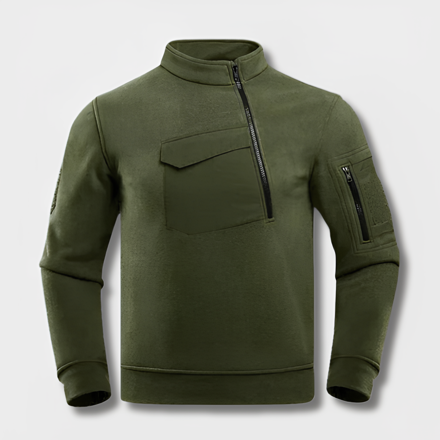 Herr Taktisk Fleecejacka Vindskyddande Hållbar Fleece-4