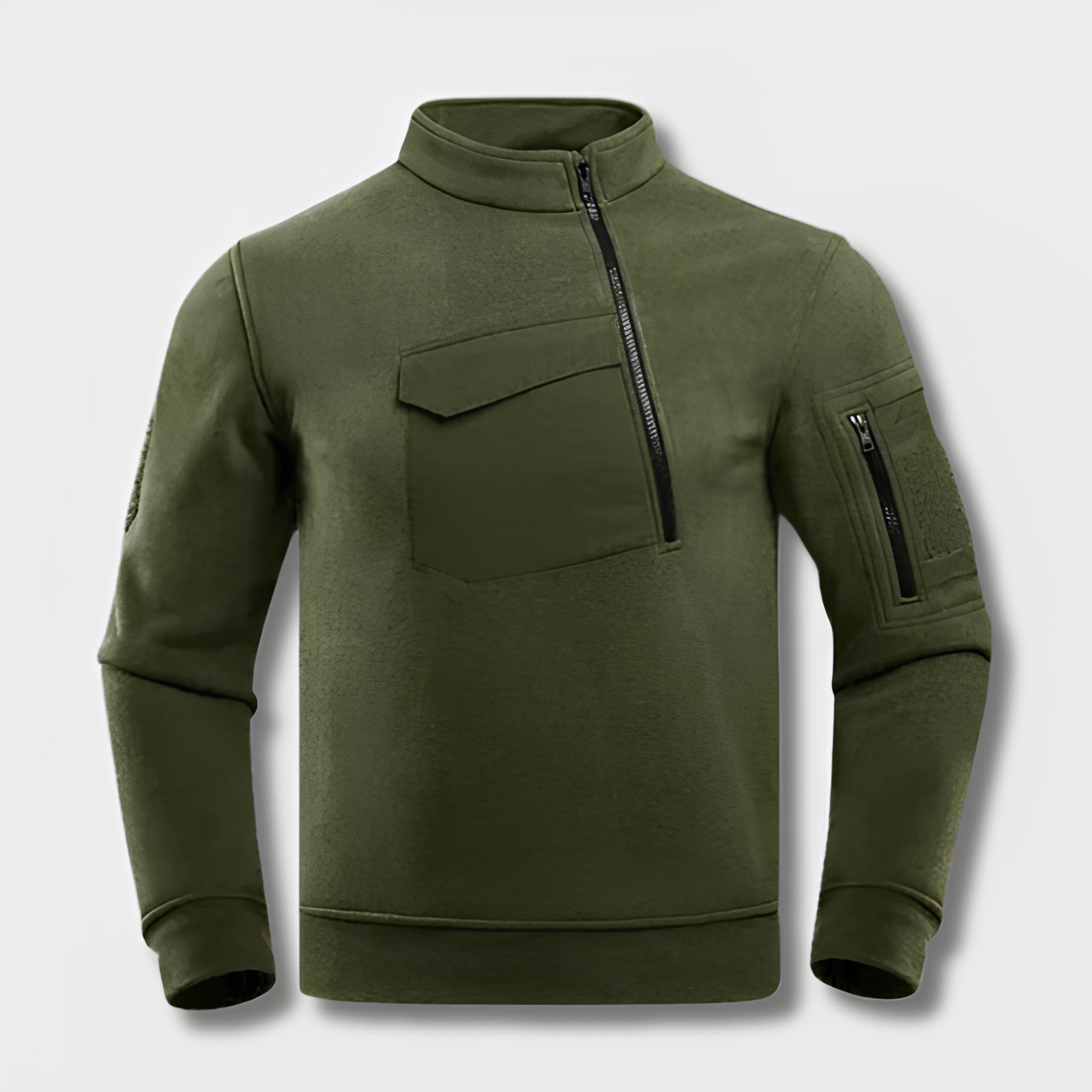 Herr Taktisk Fleecejacka Vindskyddande Hållbar Fleece-4