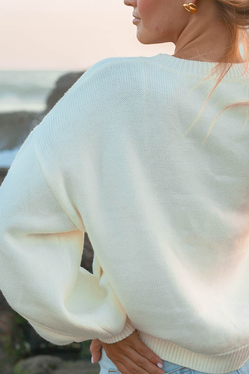 Kvinnors Tröja Tvåfärgad Med Loopdetaljer Mjuk Akryl Nylon Polyester-5