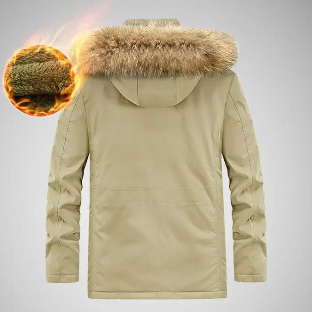 Vinterjacka Dam Vattentålig Polyester Lång Modellerad-2