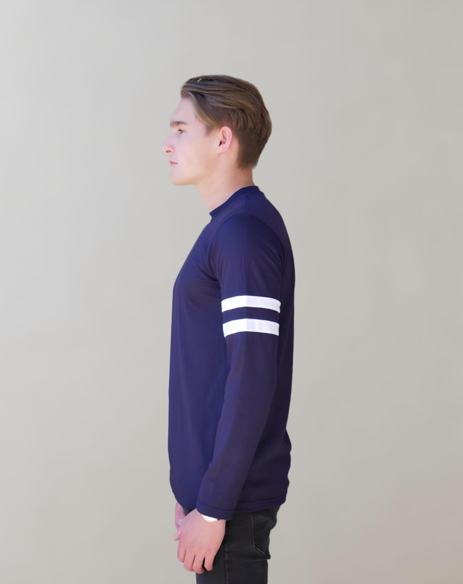 Dam Topp Banddesign Mjuk Bomull Elastisk Passform-2
