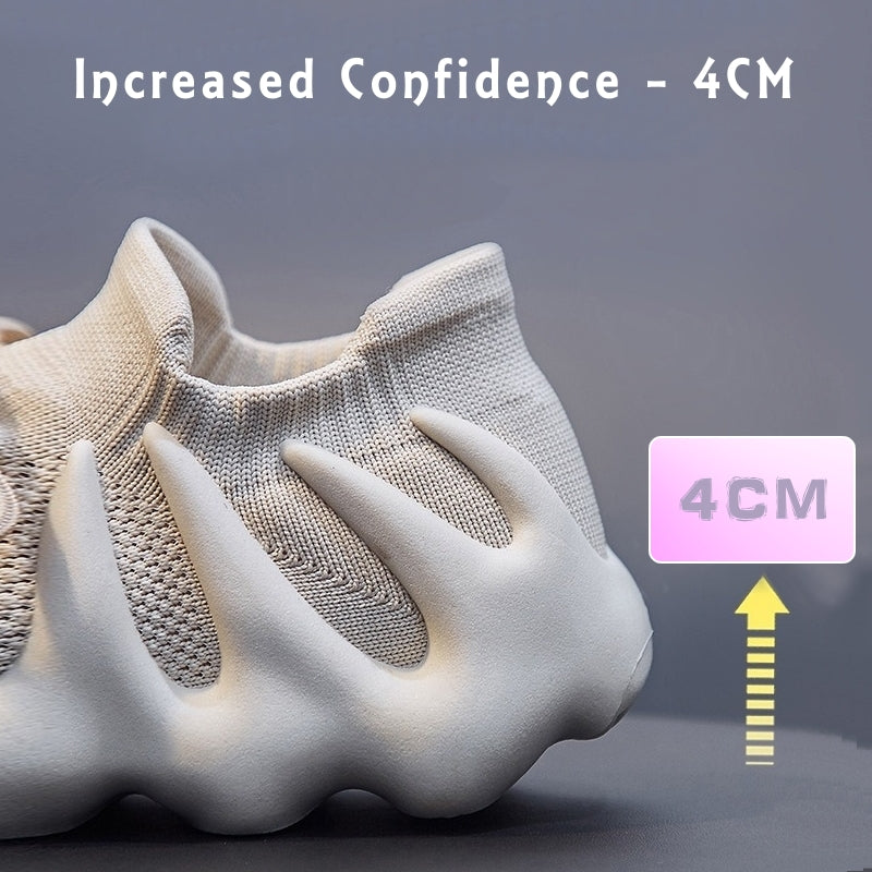 Dam Sneakers Flammönster Andningsbart Fly Woven Tyg-3