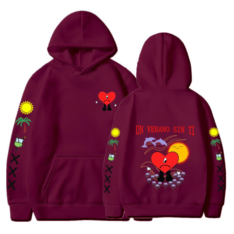 Variant image for Unisex Hoodie Flerfärgad Polyester Casual Komfort-5