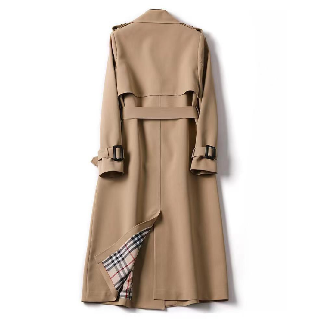 Kvinnors Trenchrock Klassisk Polyester Elegant-2