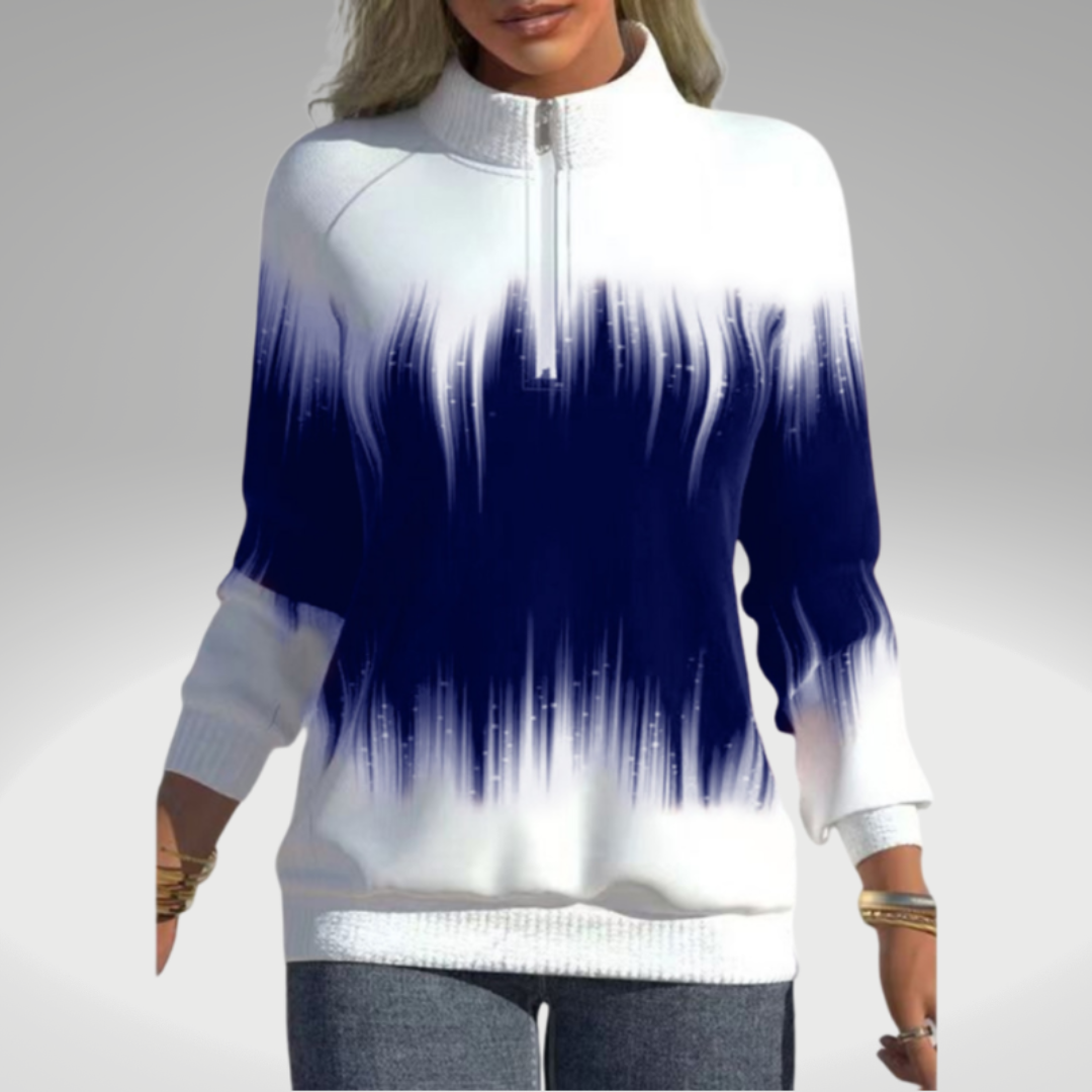 Variant image for Kvinnors Hoodie Färggradient Polyesterblandning Casual Fit-22