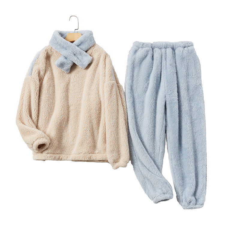 Dam Pyjamasuppsättning Fluffig Polyester Avslappnad 3