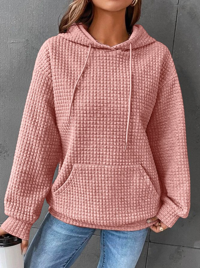 Variant image for Lång Hoodie Dam Mjuk Tyg Rymlig Huva-27