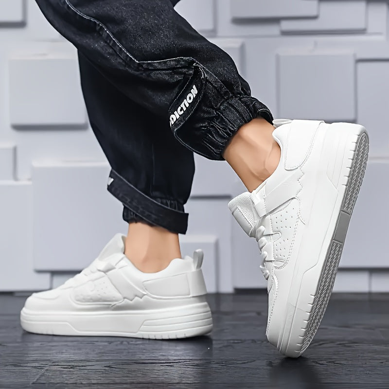 Mäns Sneakers Plattform Casual PU Tyg-2