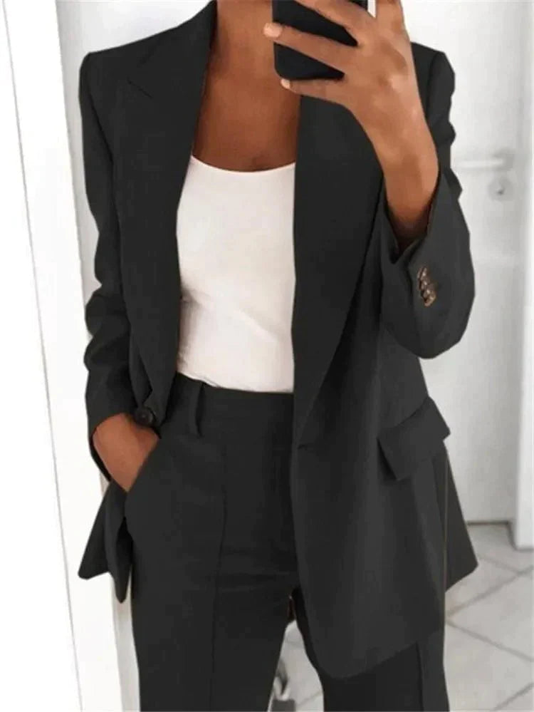 Variant image for Dam Blazer Set Sofistikerad Polyester Elastan-25