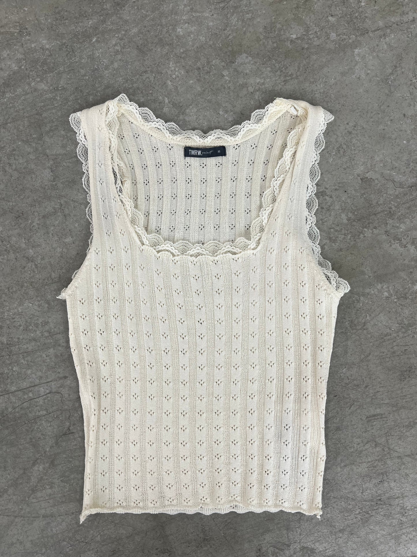 Elegant Tank Top Dam med Spetsdetaljer – Lätt Beige, Bekväm Passform i Viskos och Polyester, Perfekt för Vardag och Fest 4