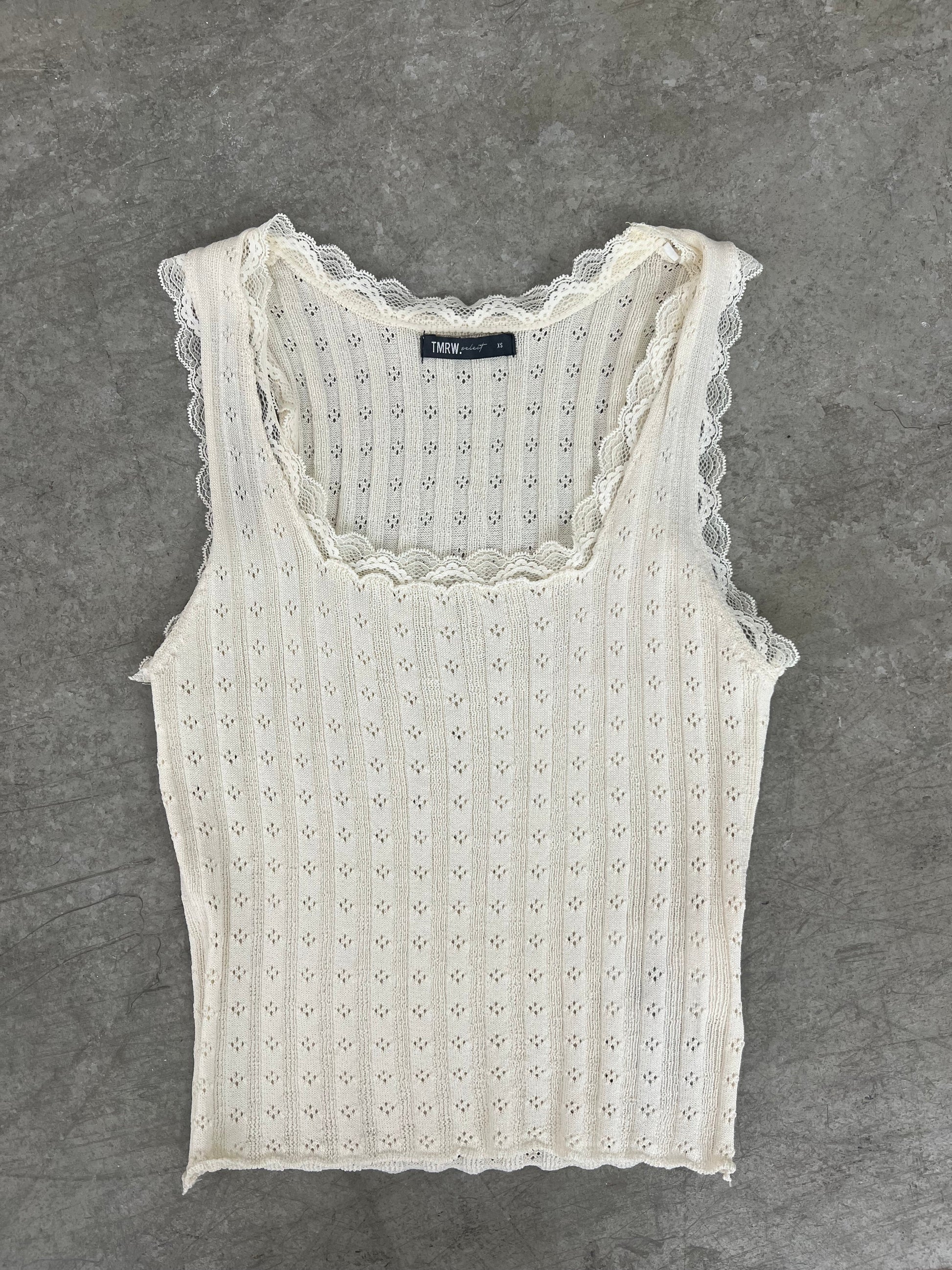 Elegant Tank Top Dam med Spetsdetaljer – Lätt Beige, Bekväm Passform i Viskos och Polyester, Perfekt för Vardag och Fest 4