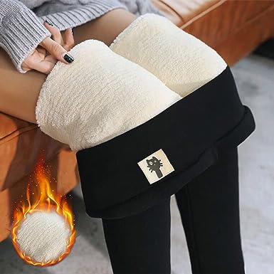 Dam Vinterleggings Fleecefodrad Elastan-1
