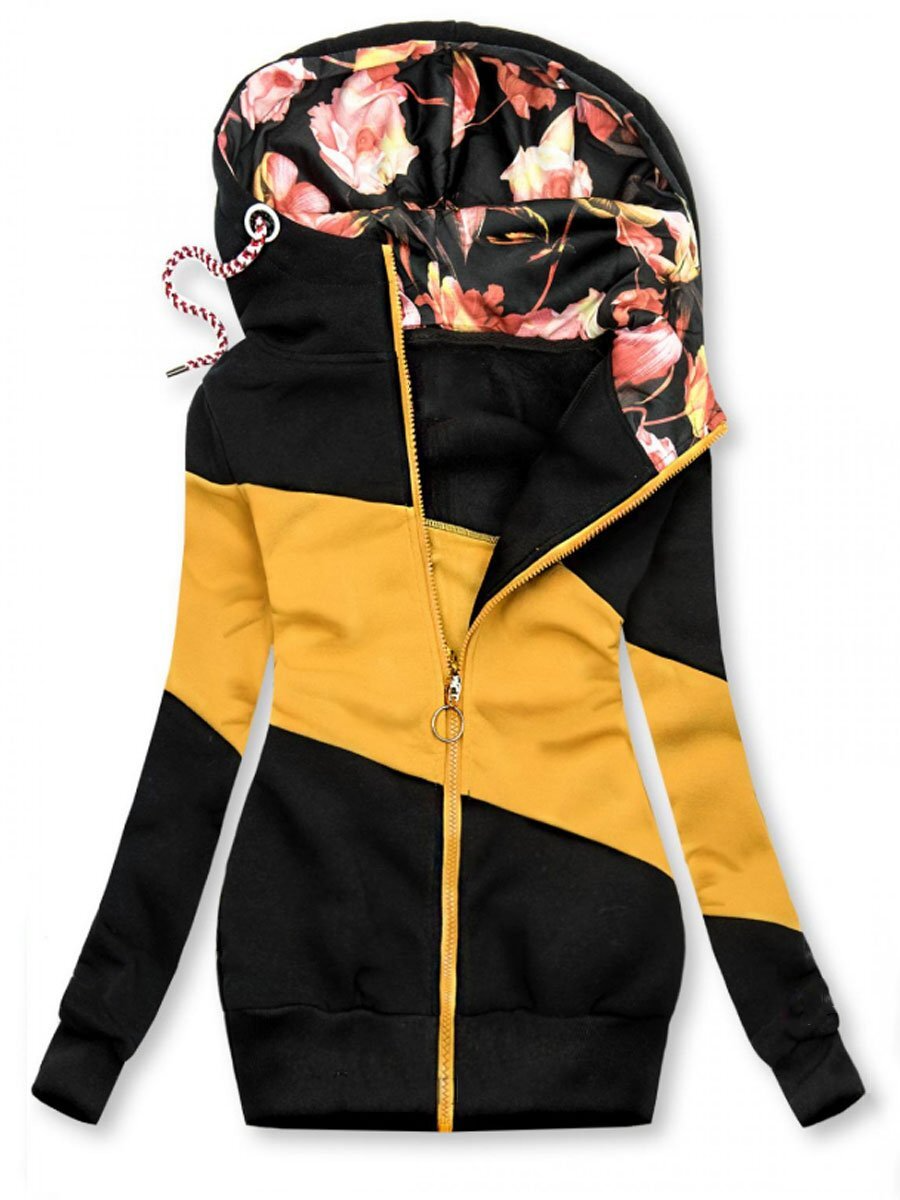 Dam Tröja Överdimensionerad Långärmad Mjuk Bomull-4