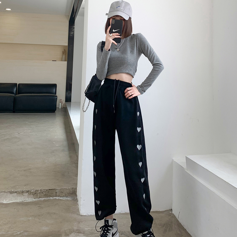 Kostymbyxor Dam Högskurna med Hjärtformat Mönster i Polyester och Spandex-1