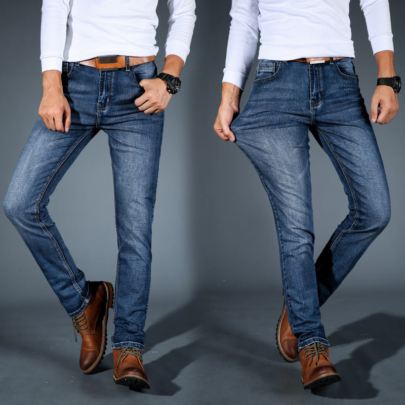 Damer Smalskuren Jeans Stretch Denim-2