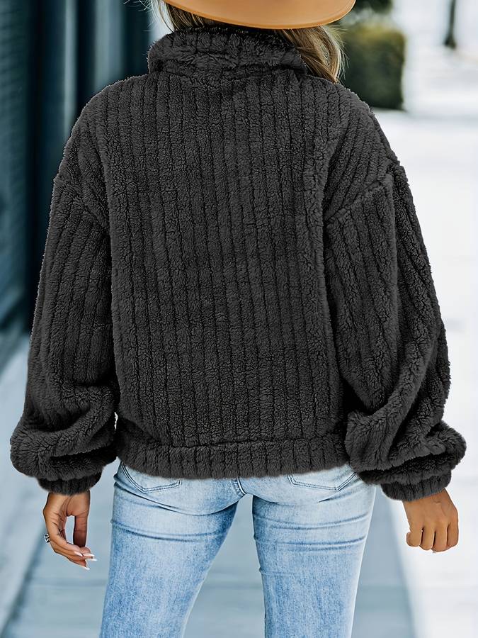 Damjacka med Knappar Elegant Polyester för Dam-6
