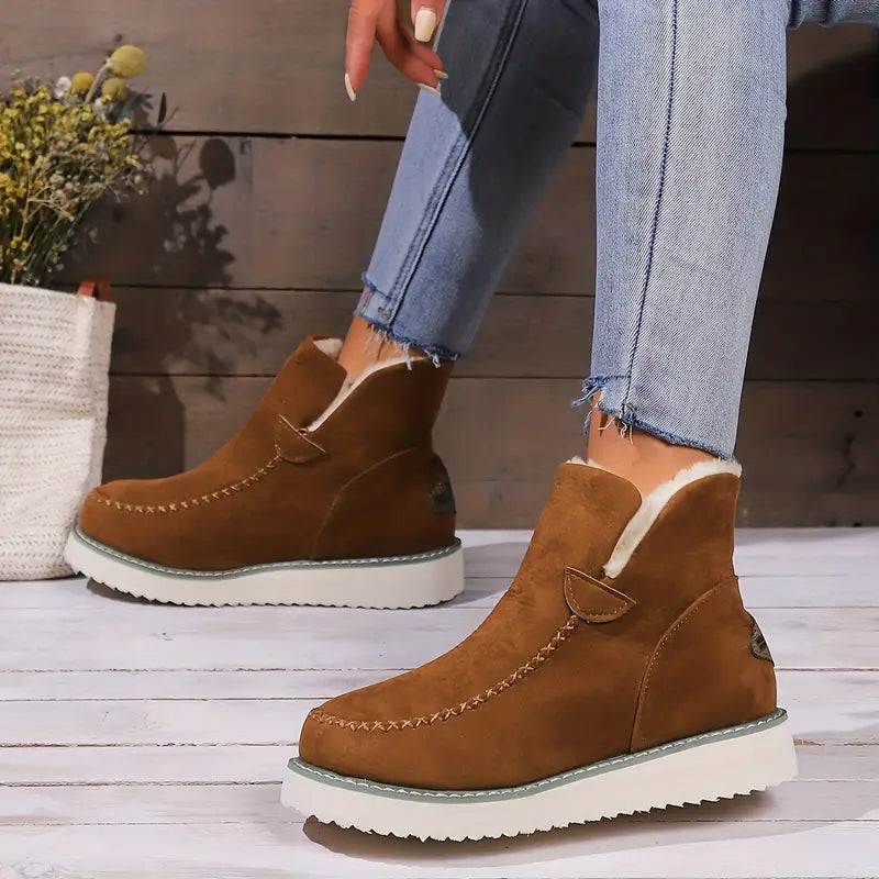 Dam Ankelstövlar Plysch Komfort Syntetisk-2