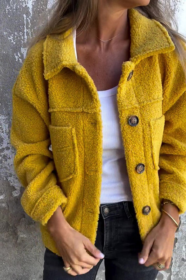 Damens Shearling Kappa Vintervärme Avslappnad Stil-3