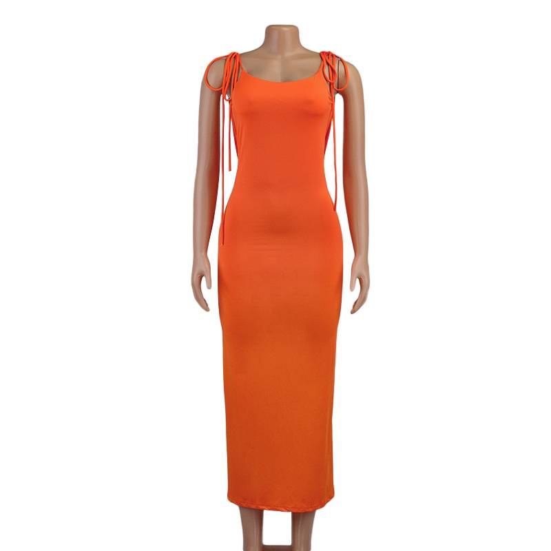 Variant image for Kvinnors Maxiklänning A-linjeformad Bomull Polyester Lång Klänning Dam-2