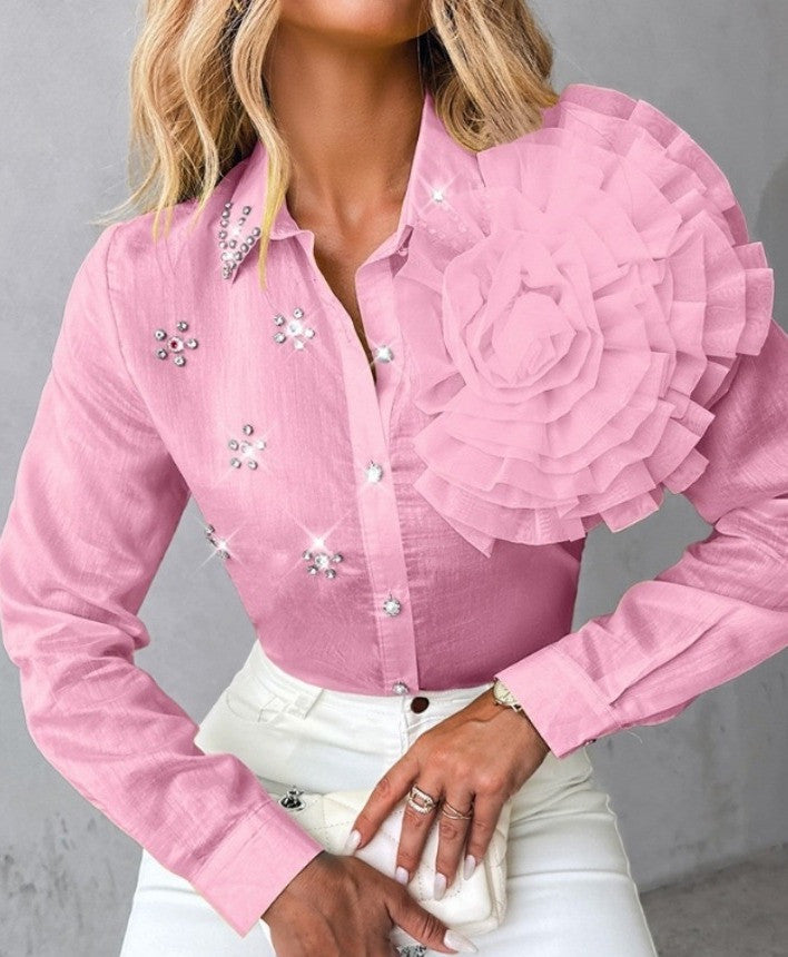 Variant image for Damen Blumenmuster Jacke Tencel für Frühling und Herbst-5