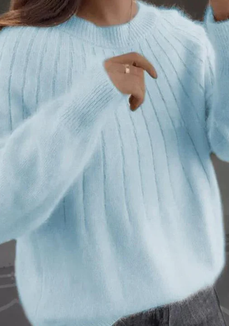 Variant image for Dam Stickad Tröja Fluffig Kashmir för Vardag och Fest-31