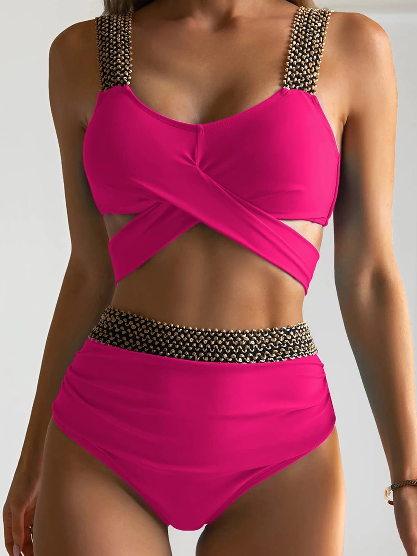 Variant image for Dam Bikini Trendig Design Hög Kvalitet Nylon Spandex-21