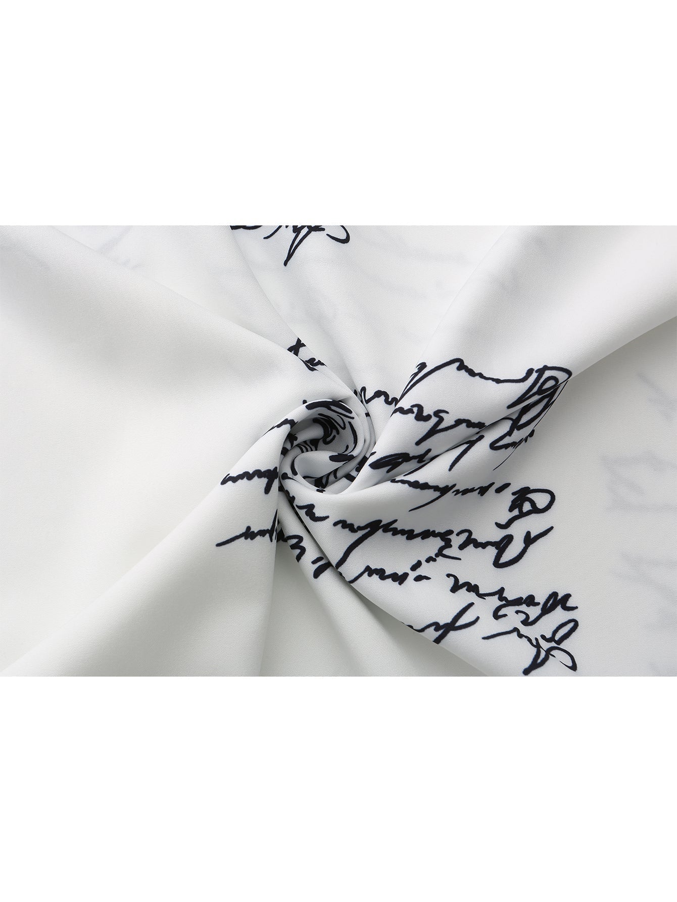 Dam Klänning Långärmad Meddelandetryck Polyester Avslappnad Stil-5