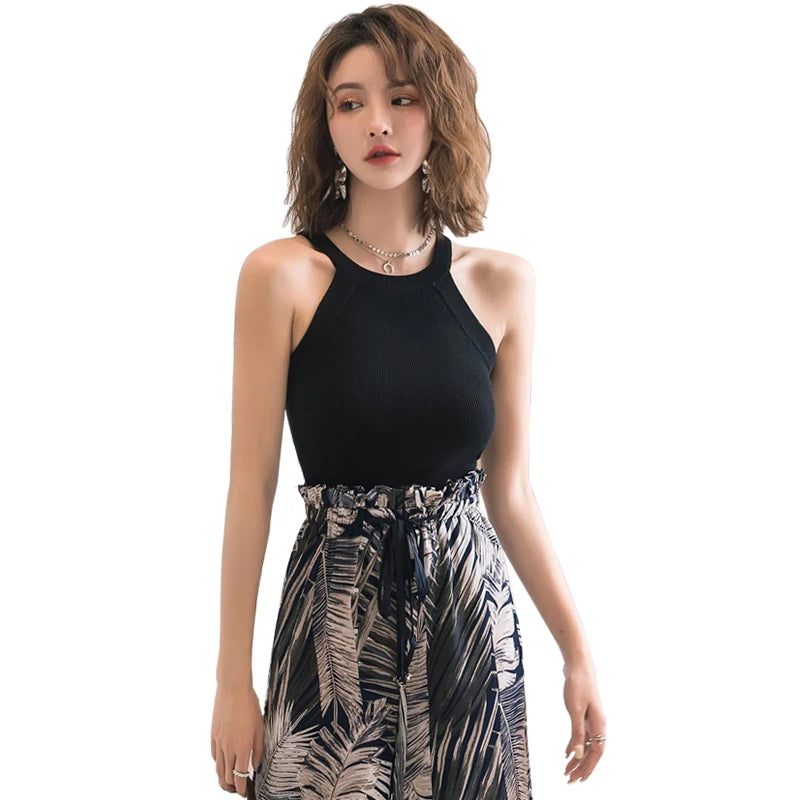 Dam Topp Ärmlös Modern Polyester-1