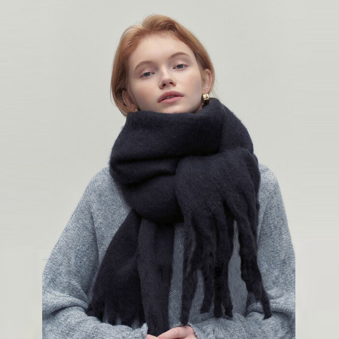 Variant image for Dam Scarf Vinter Wrap Ull Klassisk Design Mjuk och Hållbar-2
