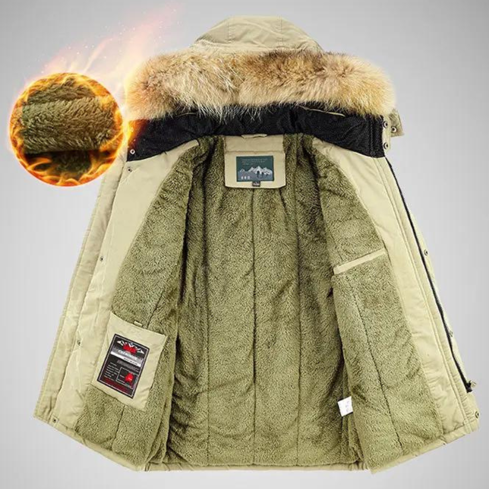 Vinterjacka Dam Vattentålig Polyester Lång Modellerad-3