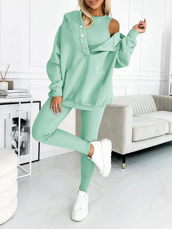 Variant image for Dam Hoodie Avslappnad Stil Mjuk Bomull-79