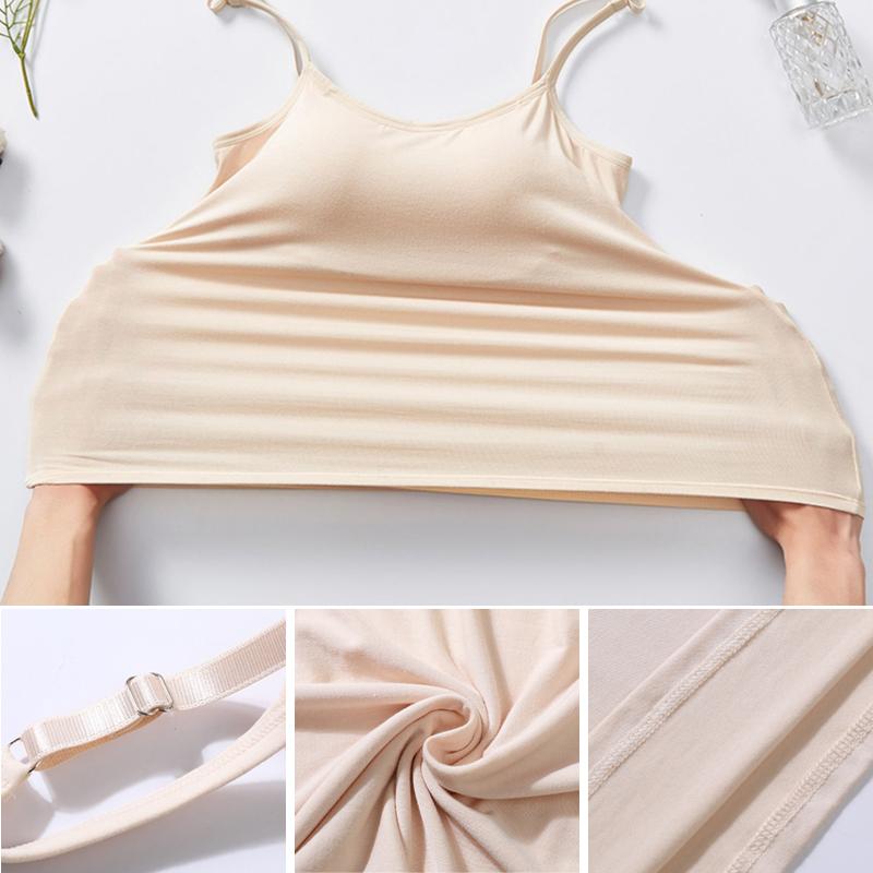 Dam Tank Top med Integrerad Behå Mjuk Tyg 4