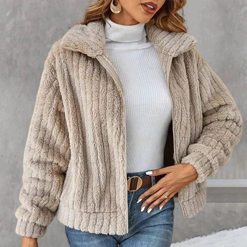 Dam Fleecejacka Modern Chic Fleece för Komfort och Stil-3