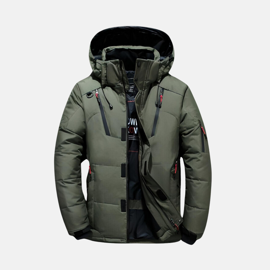 Variant image for Herr Vinterjacka Vattenavvisande och Vindtät Polyester med Utmärkt Isolering-17