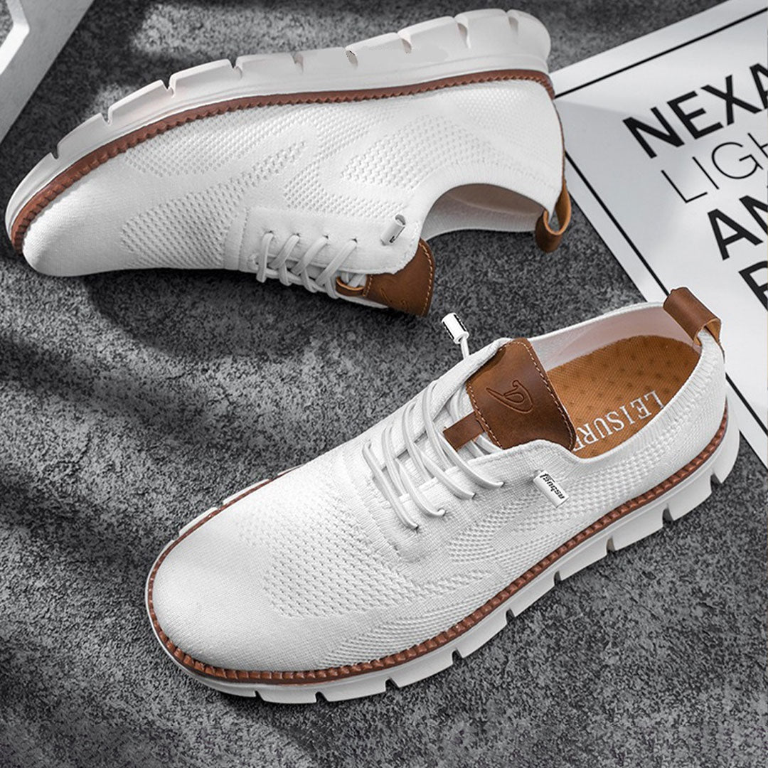 Herr Sneakers Löparskor Mesh Läder För Aktiv Livsstil 3
