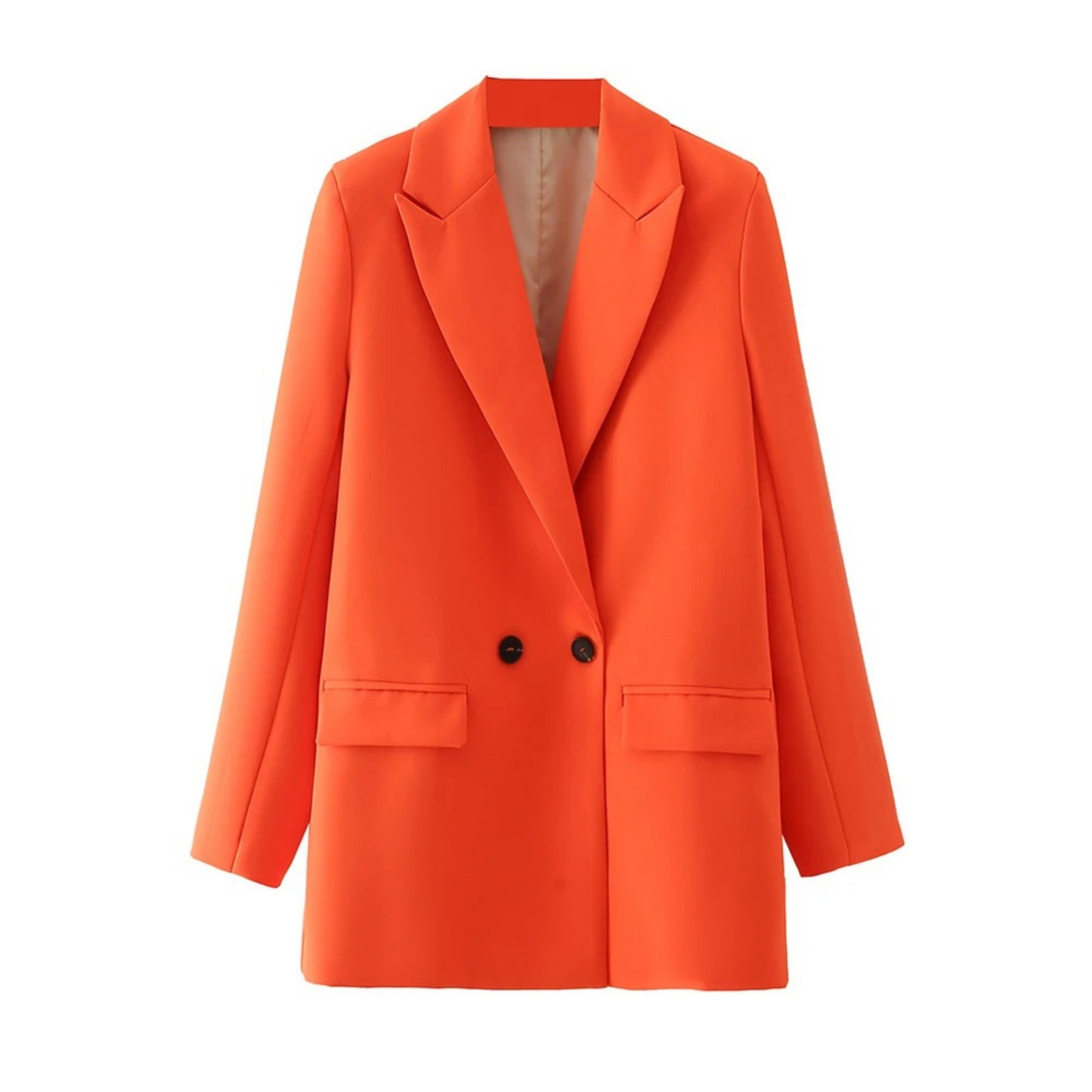 Variant image for Dam Blazer Två-Radig Vintage Stil Polyester Smal Silhuett-16