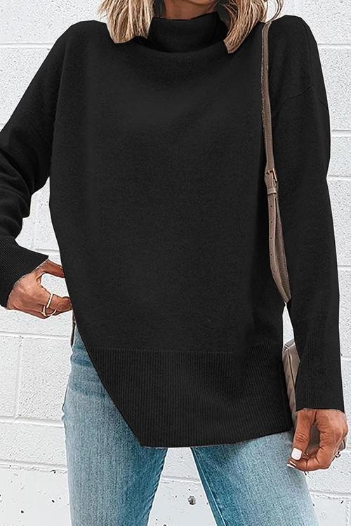 Variant image for Festtoppar Dam Turtleneck med Sidoslitsar i Bomull och Polyester-13