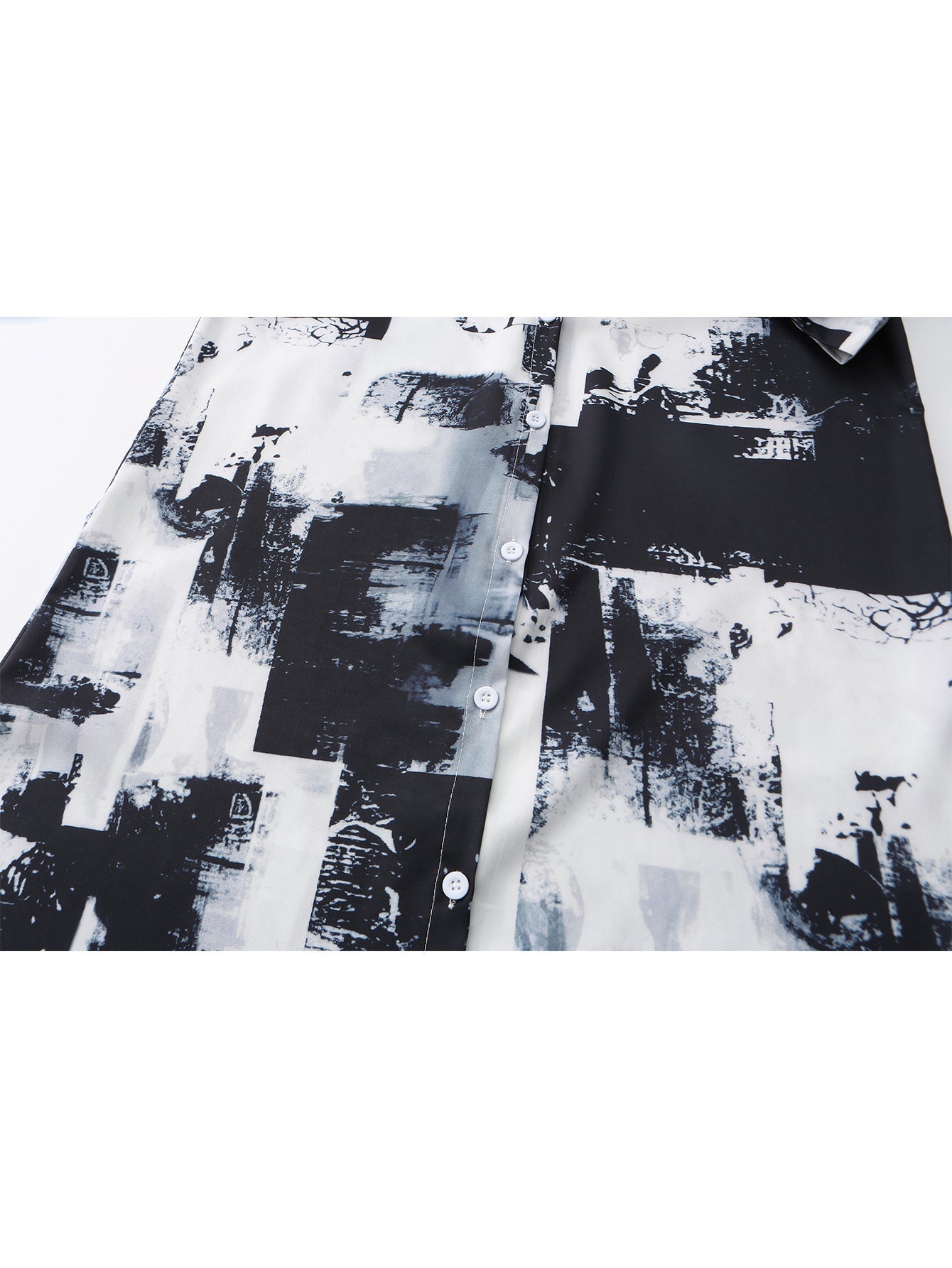 Herrskjorta Långärmad Casual Tyg Klassisk Krage-5