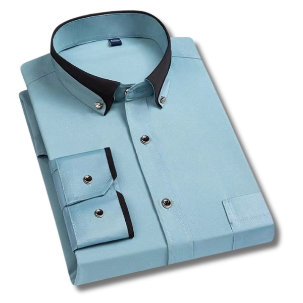 Variant image for Herrskjorta Långa Ärmar Formell Högkvalitativ Bomull Polyester-2