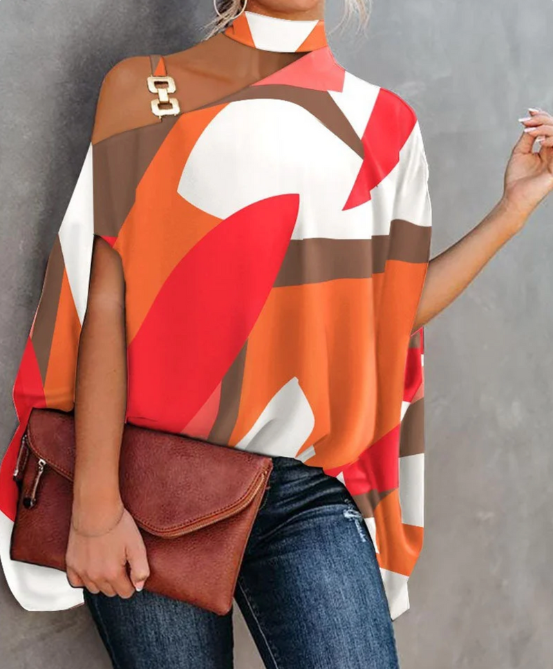 Dam Blus Smutsavvisande Andningsbart Material Elegant Design-6
