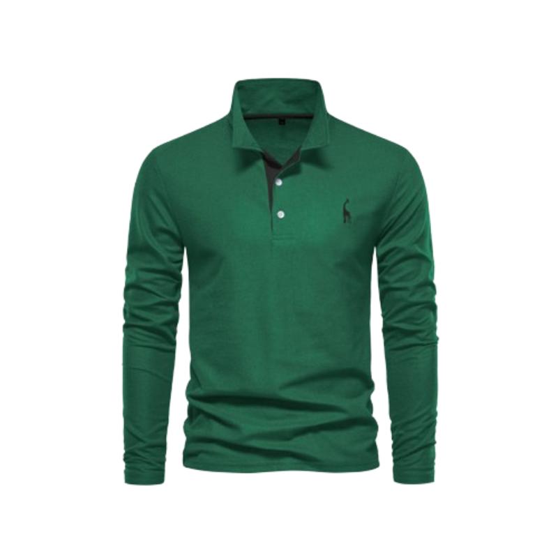 Herr Polo Skjorta Klassisk Design 100% Bomull 6