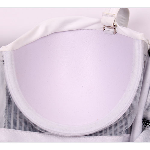 Baddräkt Dam Randig Shaping Polyester Spandex-3