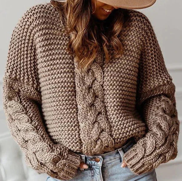 Variant image for Kvinno Ulltröja Vinter Mysig Design Högkvalitativ Ull-7