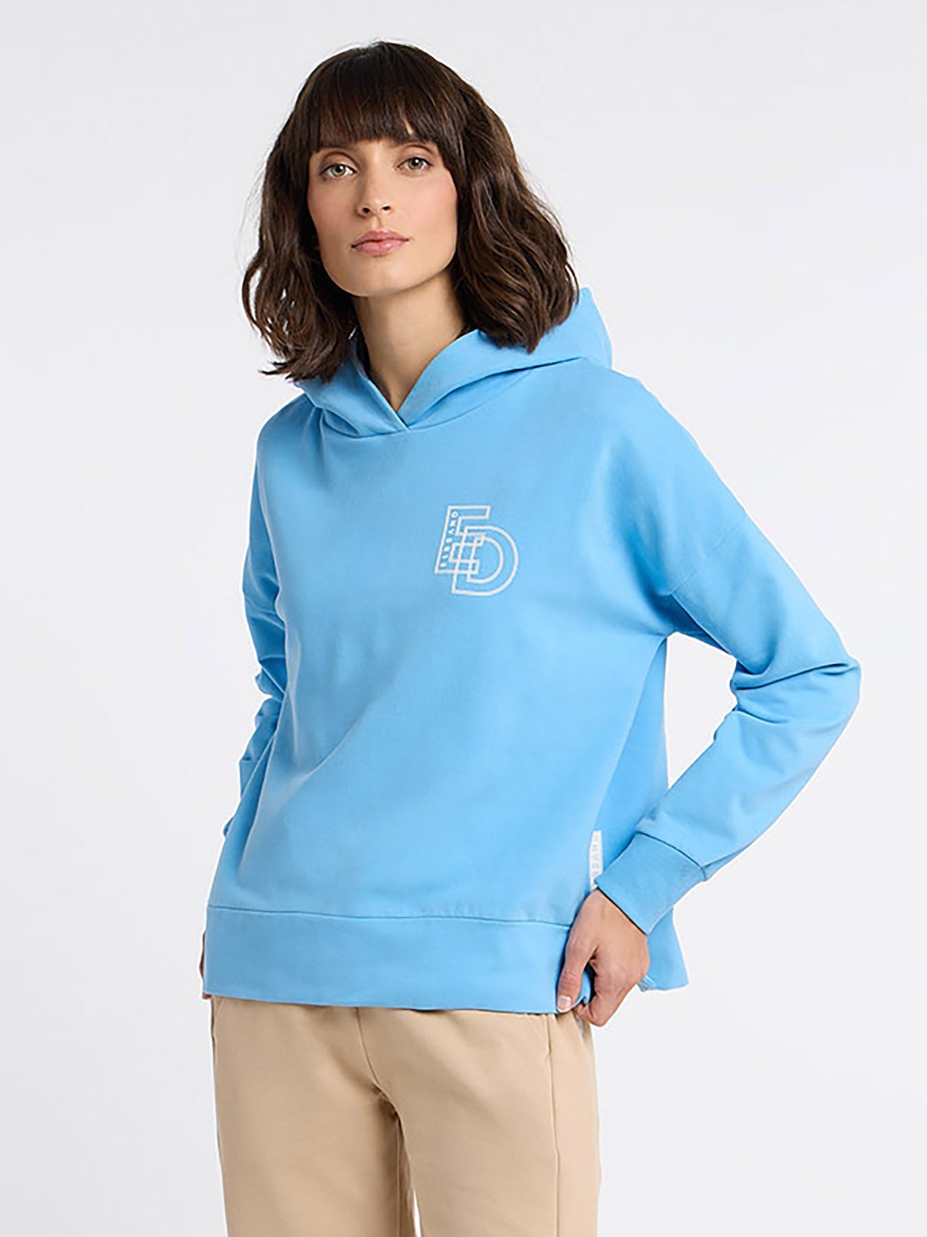 Dam Hoodie Avslappnad Mjuk Med Huva 2