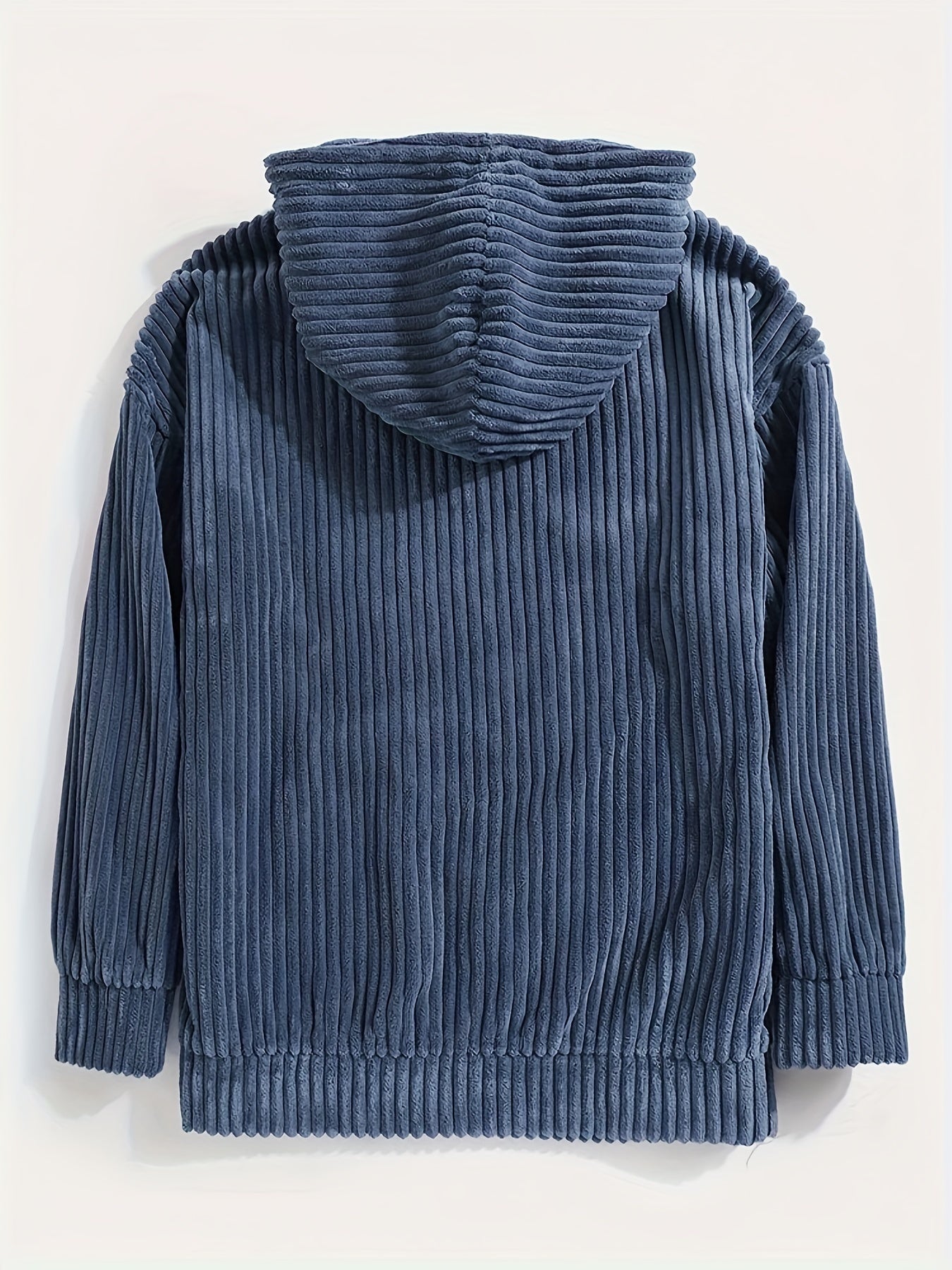Hoodie Herr Minimalistisk Design Mjuk Bomull-5